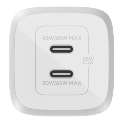 Belkin 65W DUAL USB-C GAN WALL PPS White - Image 3