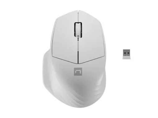 Natec Wireless mouse Siskin 2 1600 DPI Bluetooth 5.0 + 2.4GHz white