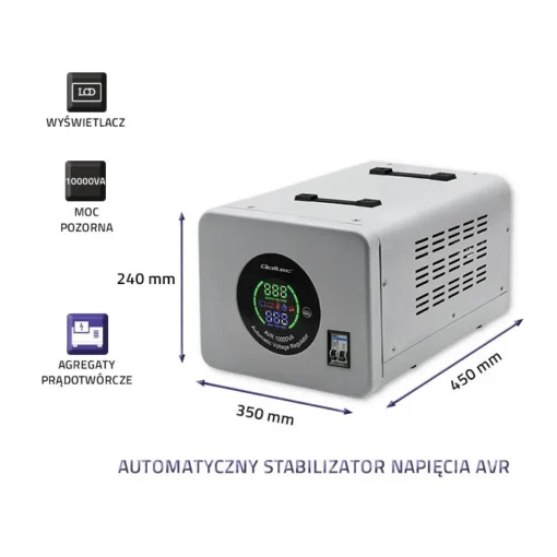 Qoltec Voltage stabilizer AVR 10000VA - Image 3