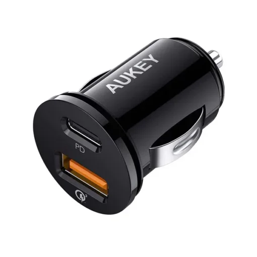 AUKEY AUKEY CC-Y11 Mini зарядно за кола 2xUSB (1xUSB C P