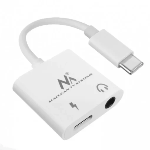 Maclean Cable adapter USB-C 3,5 mm jack PD MCTV-848 - Image 2