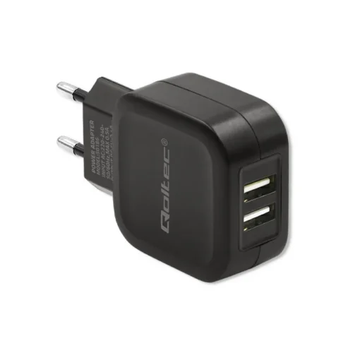 Qoltec Charger 17W | 5V | 3.4A | 2xUSB