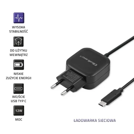 Qoltec Charger 17W | 5V | 3.4A | USB + USB typ C - Image 4