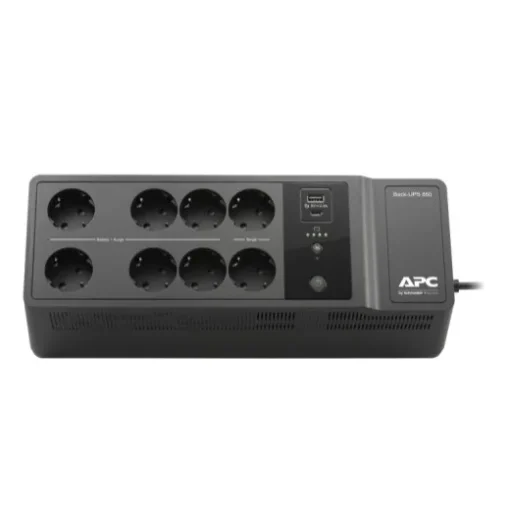 APC Back-UPS BE850G2-GR 850VA, 230V, USB Type-C and A charging ports, 8 Schuko CEE 7 outlets (2 surge) - Image 3