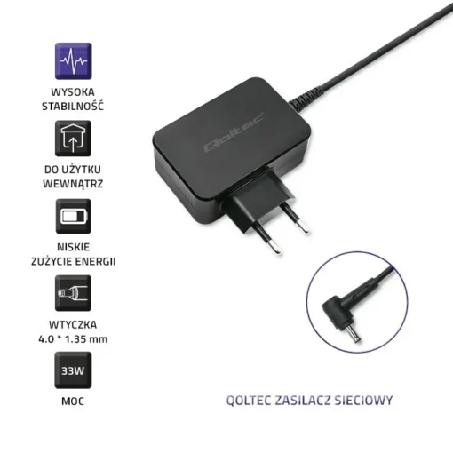 Qoltec Power adapter for ultrabook Asus 33W, 19V - Image 4