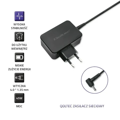 Qoltec Power adapter for ultrabook Asus 45W, 19V - Image 5