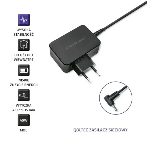 Qoltec Power adapter for Lenovo 20W, 5V, 4A, 3.5x1.35 - Image 4