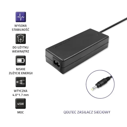 Qoltec захранващ блок for Lenovo 45W | 20V | 2.25 | 4.0 * 1.7 | + Power cable - Image 3