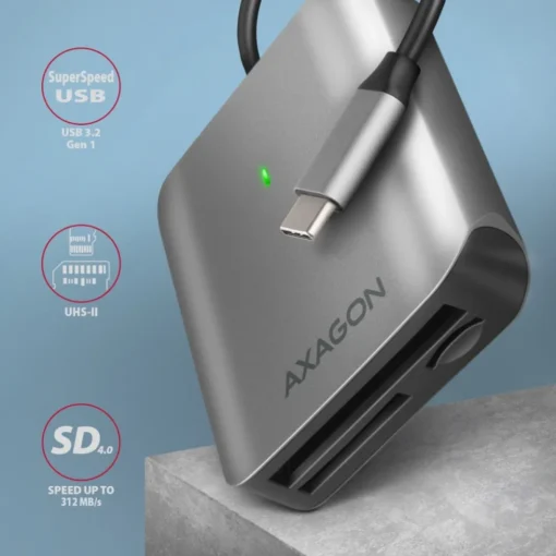 AXAGON AXAGON CRE-S3C, USB-C 3 .2 GEN 1 external card - Image 2