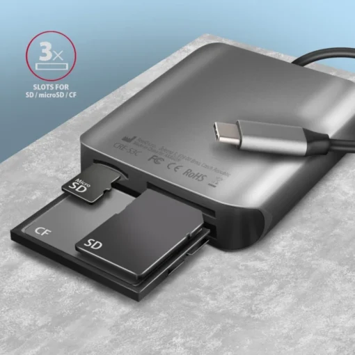 AXAGON AXAGON CRE-S3C, USB-C 3 .2 GEN 1 external card - Image 3