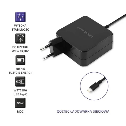 Qoltec Adapter 90W 20.3V 4.5A USB-C - Image 5