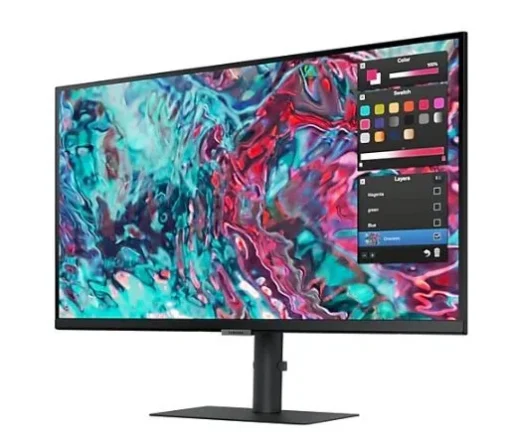 Samsung Monitor 27 cali ViewFinity S8 IPS 3840x2160 UHD 16:9 1xHDMI 2xTB 4.0 (90W/15W) 3xUSB 3.0 LAN 5ms DCh PinP/PbyP 60Hz HAS+PIV głośniki płaski 3YOn-Site - Image 3