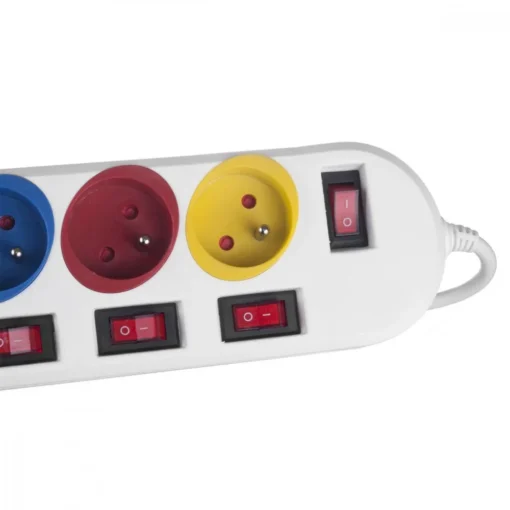 Maclean Power strip 5 socket with switches MCE204M/W - Image 5