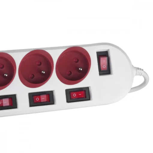 Maclean Power strip 5 socket with switches MCE204 R/ - Image 5