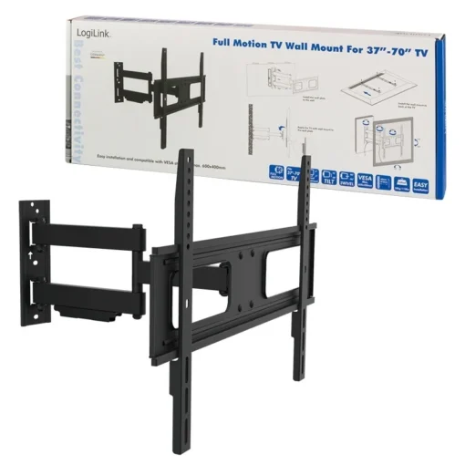 LogiLink TV wall mount, 37-70 tilt, swivel, 50kg max - Image 4