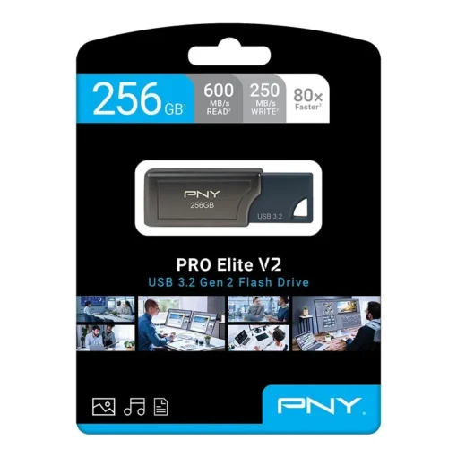 PNY Pendrive 256GB USB 3.2 PRO Elite V2 P-FD256PROV2-GE - Image 3