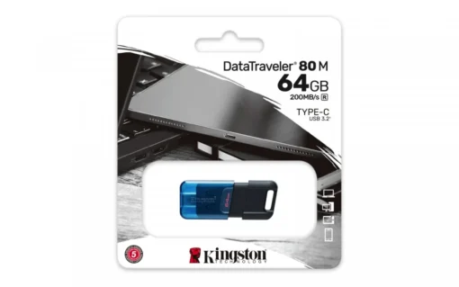 Kingston Pendrive 64GB DT80M 200MB/s USB-C 3.2 Gen1 - Image 4