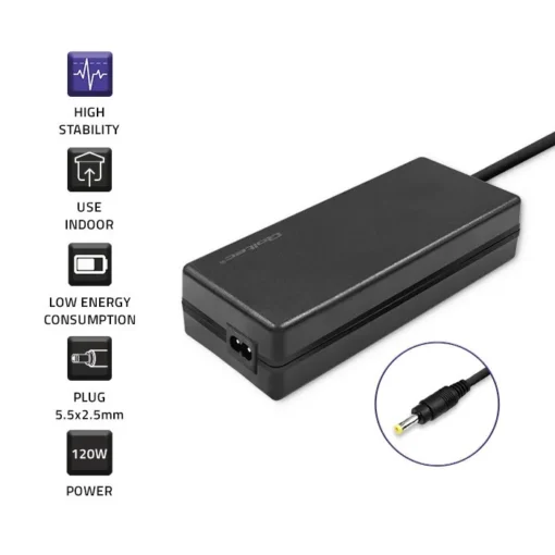 Qoltec Power adapter for Asus 120W, 19V, 6.32A - Image 2