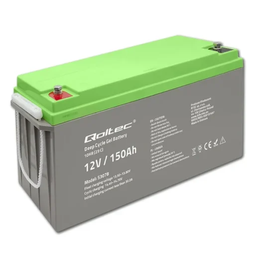 Qoltec Deep Cycle gel battery 12V, 150Ah