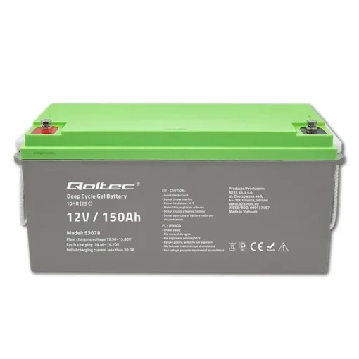 Qoltec Deep Cycle gel battery 12V, 150Ah - Image 5