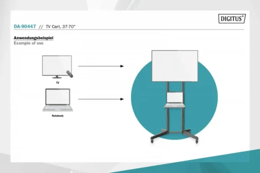 Digitus TV presentation cart DA-90447 - Image 4