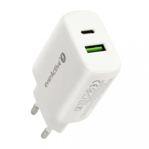 everActive CHARGER USB/USB-C QC3.0 25W WHITE