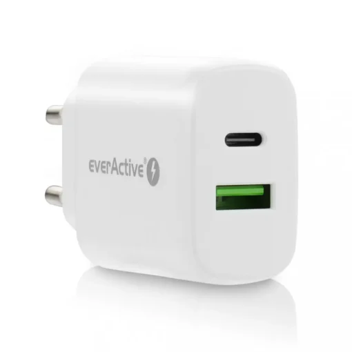 everActive CHARGER USB/USB-C QC3.0 25W WHITE - Image 3