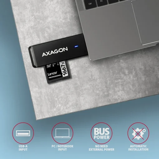 AXAGON AXAGON CRE-S2N USB-A 3. 2 GEN 1 external reader - Image 4