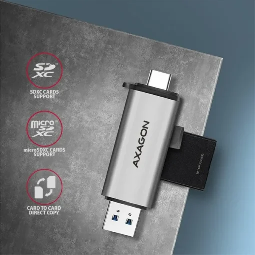 AXAGON AXAGON CRE-SAC USB card reader SD/microSD, USB - Image 4