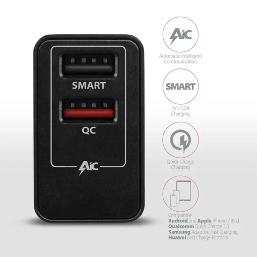 AXAGON AXAGON ACU-QS24 wall charger Smart 5V 1,2A + 1 - Image 4