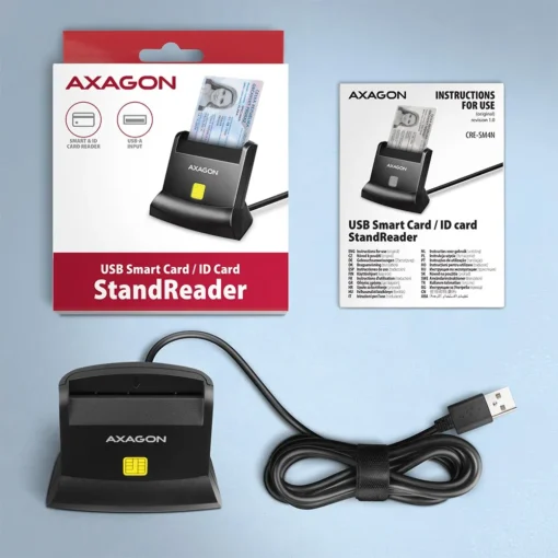 AXAGON AXAGON CRE-SM4N Smart card reader USB 1.3m ca - Image 5