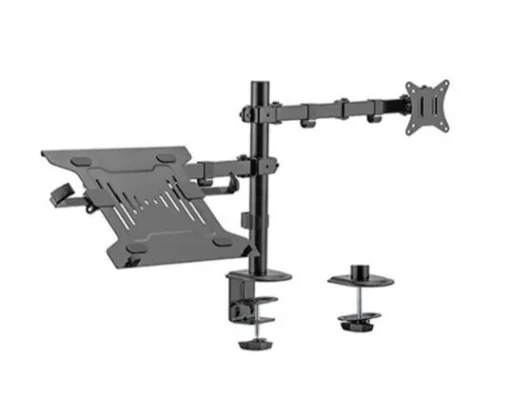 Gembird Adjustable desk mount with monitor arm and Лаптоп tray