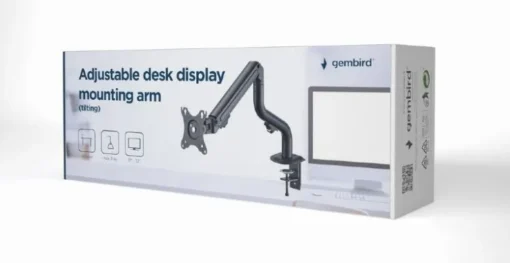 Gembird Adjustable desk display mounting arm (tilting), 17 inches -32 inches, up to 8 kg - Image 3