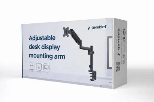 Gembird Adjustable desk display mounting arm, 17 inches -32 inches, up to 9 kg - Image 3