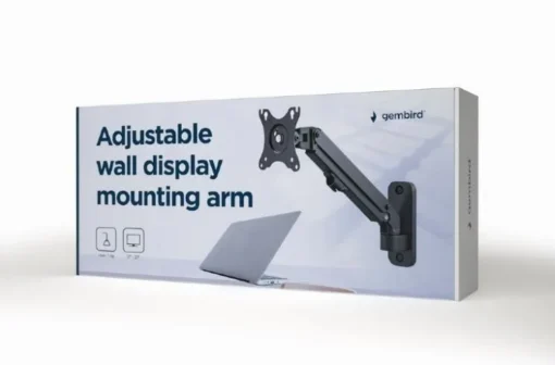 Gembird Adjustable wall display mounting arm, up to 27 inches/7 kg - Image 3