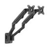 Gembird Adjustable wall 2-display mounting arm 17 inches-27 inches up to 7 kg