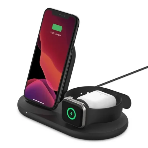 Belkin Wireless Charging 3in1 Pad Black - Image 4