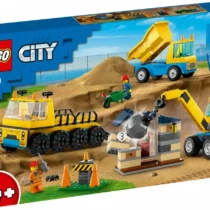 LEGO LEGO City Construction Toy Trucks and Crane with Demolition Ball