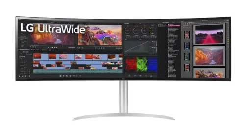 LG Electronics Monitor 49WQ95C-W 49 inch Ultra Wide Dual QHD