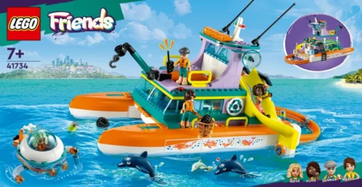 LEGO LEGO Friends 41734 Sea Rescue Boat - Image 3