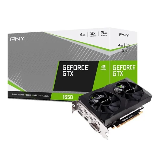 PNY видео карта GeForce GTX 1650 4GB GDDR6 Dual Fan