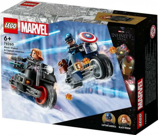 LEGO LEGO Super Heroes 76260 Black Widow & Captain America Motorcycles - Image 2