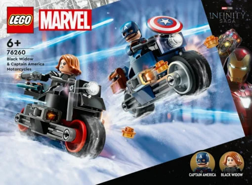 LEGO LEGO Super Heroes 76260 Black Widow & Captain America Motorcycles - Image 3