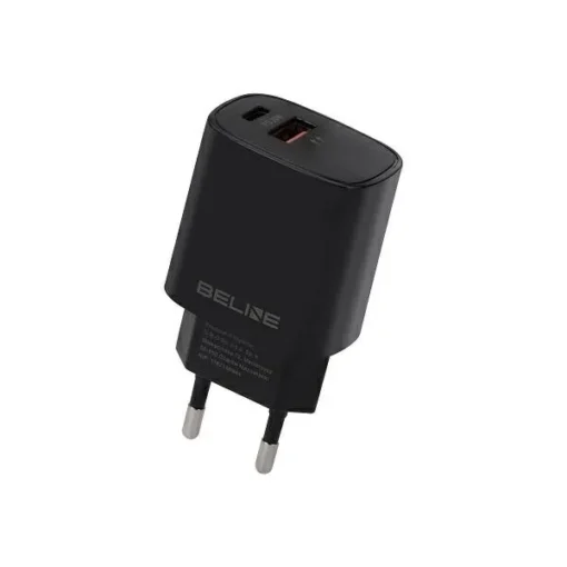 Beline Charger 20W USB-C + USB-A black - Image 3