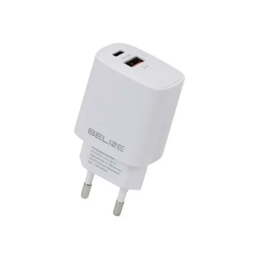 Beline Charger 20W USB-C + USB-A white - Image 3