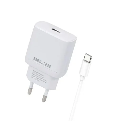 Beline Charger 25W USB-C + USB-C cable, white - Image 3