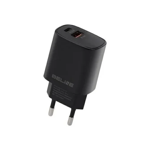 Beline Charger 30W USB-C + USB-A, black - Image 3