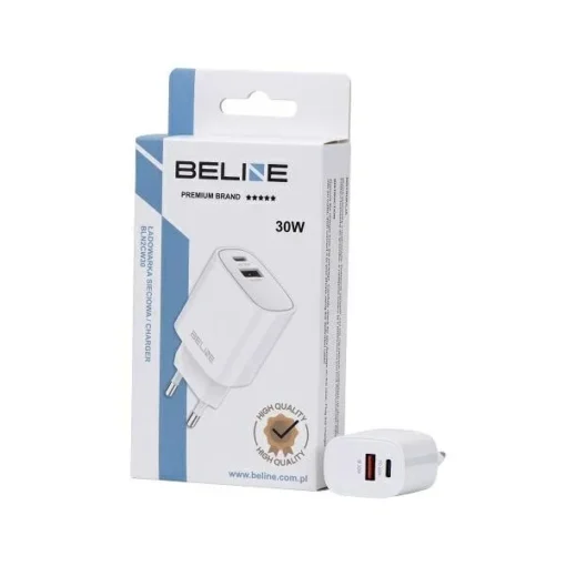 Beline Charger 30W USB-C + USB-A, white