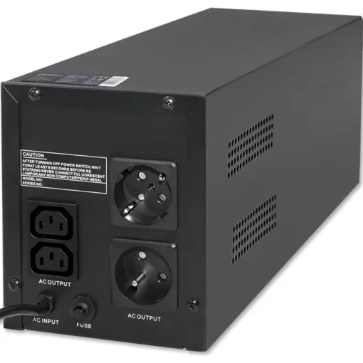 Qoltec Uninterruptible захранващ блок, 1200VA, 720W - Image 5