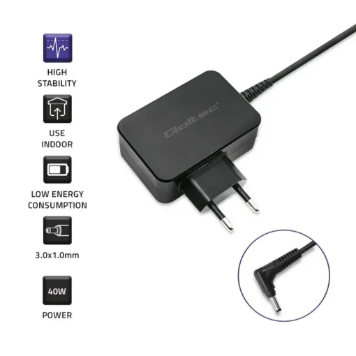 Qoltec Power adapter forSamsung 40W, 19V, 2.1A, 3.0x1.0 - Image 3